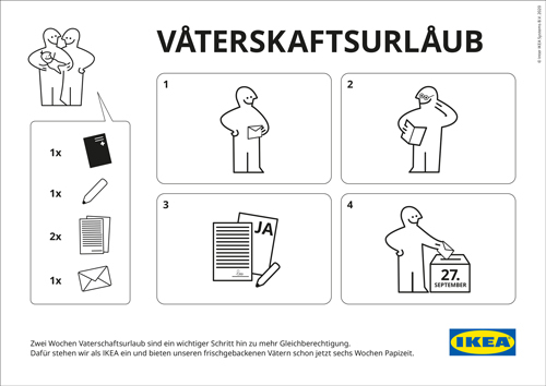 Ikea Werbung: Das Ehebett für alle (zwei Kuscheltiere im Bett). Ja zur Ehe für alle am 26. September.